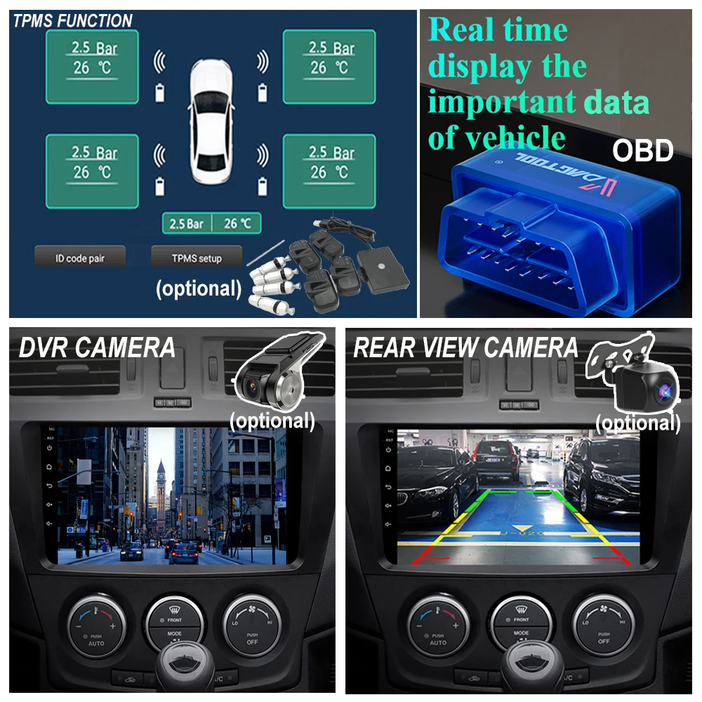 10.1 Collu DSP IPS Ekrāns, Android 11 Jeep Compass 1 MK 2009. -. gadam, Auto GPS Navigācija, Radio, Video Multimedia Stereo Atskaņotājs BT Attēls 1