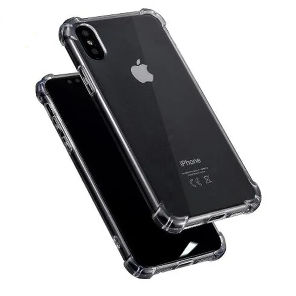 1000PCS/Daudz Ultra plānas Skaidri Pārredzama TPU Mīksta Silikona Case For iPhone X 8 7 6s 6 plus triecienizturīgs aizmugurējo vāciņu gadījumos Attēls 1