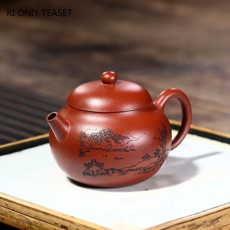 130ml Yixing Violetā Māla Tējkanna Meistara Roku darbs Tējas Katlā Ķīnas Autentisks Zisha Tējas Komplekts Tējkanna Tējas Ceremonija Pielāgota Dāvanas Attēls 3