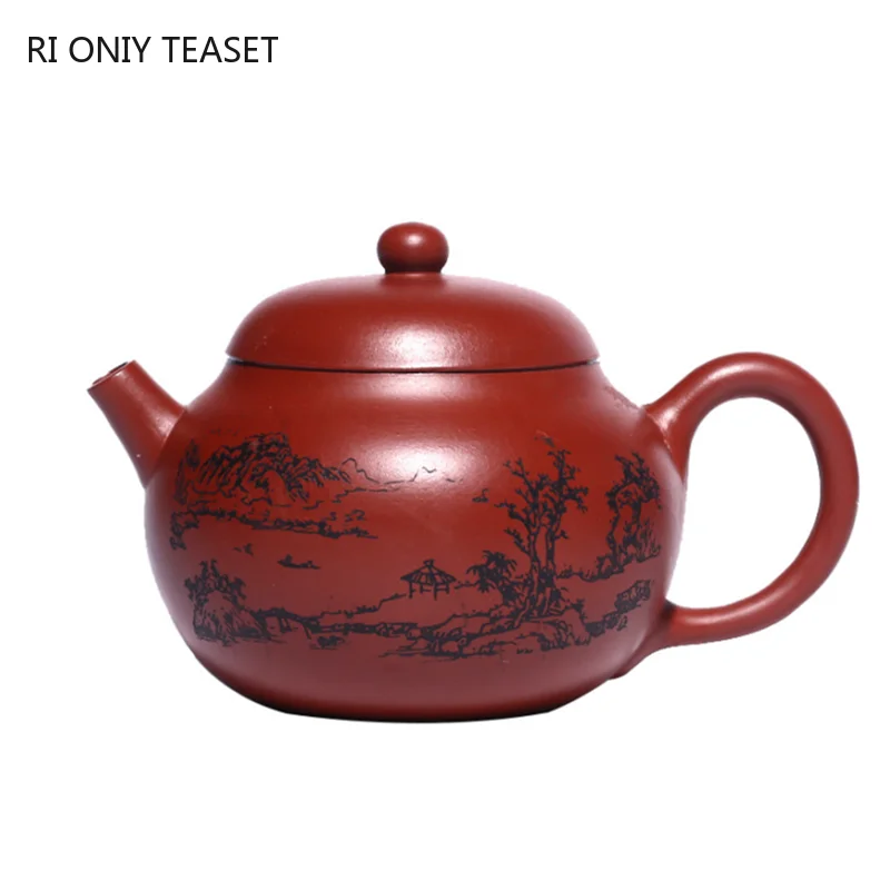 130ml Yixing Violetā Māla Tējkanna Meistara Roku darbs Tējas Katlā Ķīnas Autentisks Zisha Tējas Komplekts Tējkanna Tējas Ceremonija Pielāgota Dāvanas Attēls 5