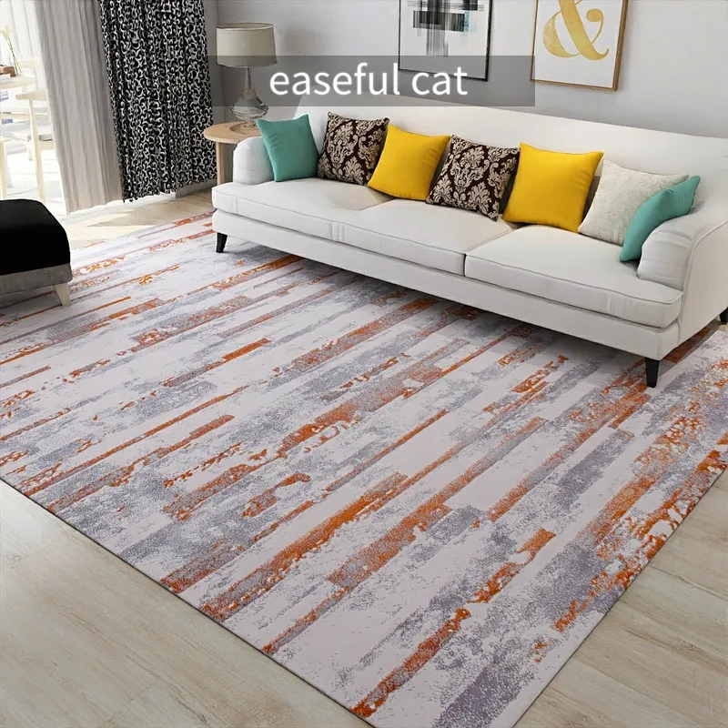 160*230cm Mūsdienu mākslas modes oranžā sērija guļamistabas gultas ēdamistaba dīvāns ēdamistaba dzīvojamā istaba paklājs Attēls 1