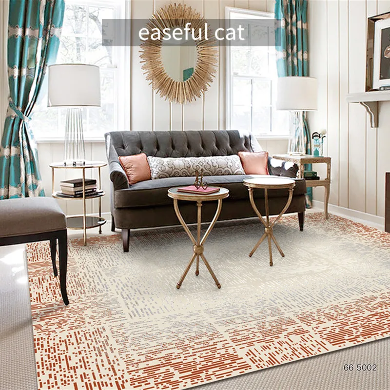 160*230cm Mūsdienu mākslas modes oranžā sērija guļamistabas gultas ēdamistaba dīvāns ēdamistaba dzīvojamā istaba paklājs Attēls 2