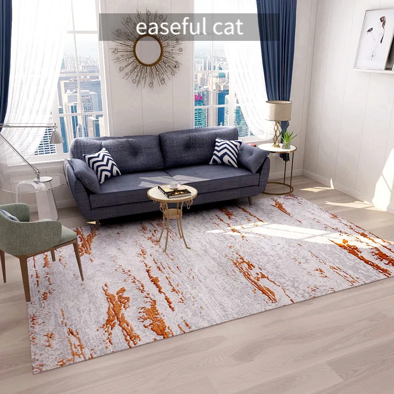 160*230cm Mūsdienu mākslas modes oranžā sērija guļamistabas gultas ēdamistaba dīvāns ēdamistaba dzīvojamā istaba paklājs Attēls 4