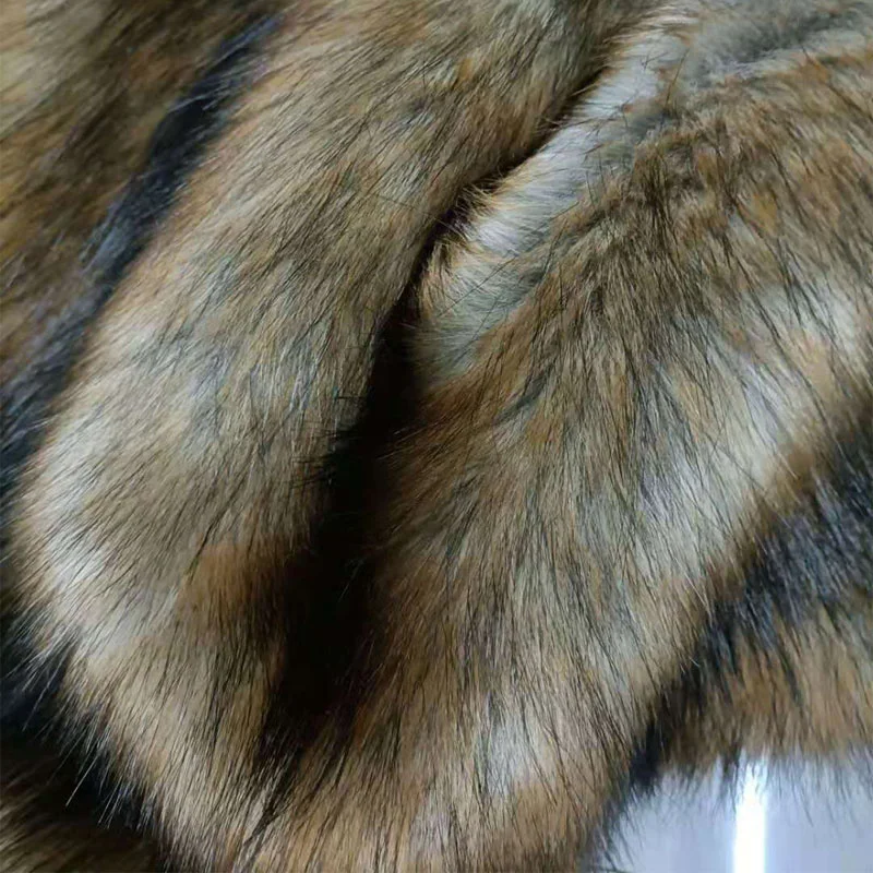 1600g Sabiezējumu plīša auduma imitācija dzīvnieku mākslīgās kažokādas auduma apkakle veste kažoku, paklāju, spilvenu homedecor 50x170cm Attēls 1