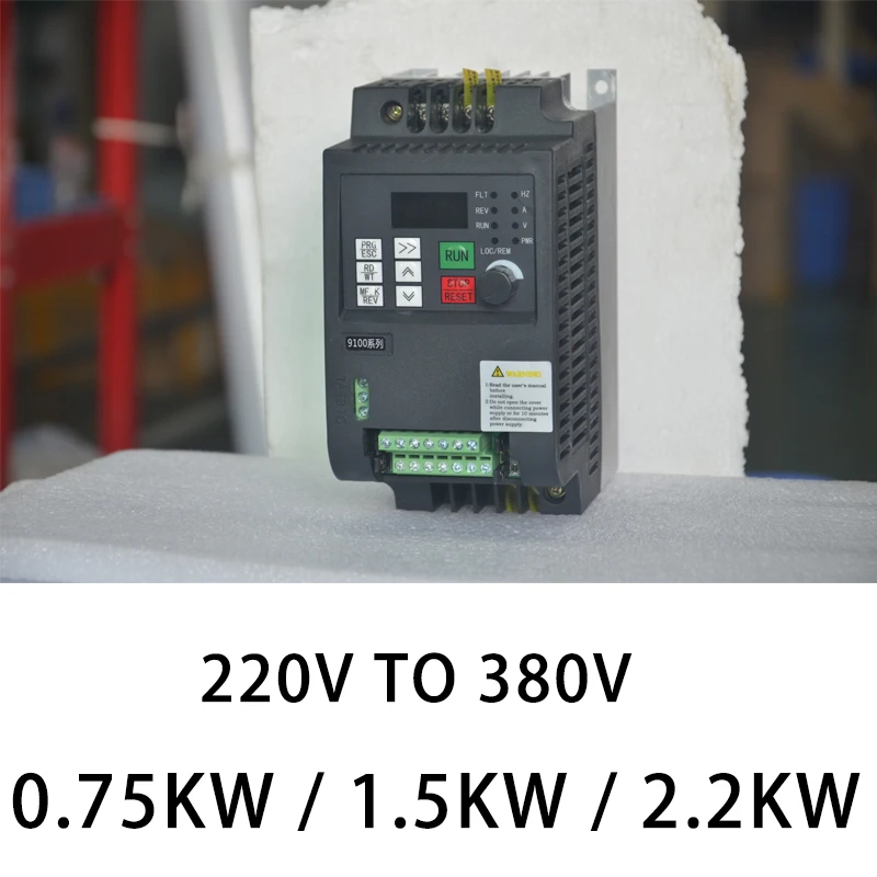 2.2 kw VSD 50Hz 60Hz 220V 1phase ieguldījumu 380V 3phase izejas frekvenču invertoru VFD Attēls 2