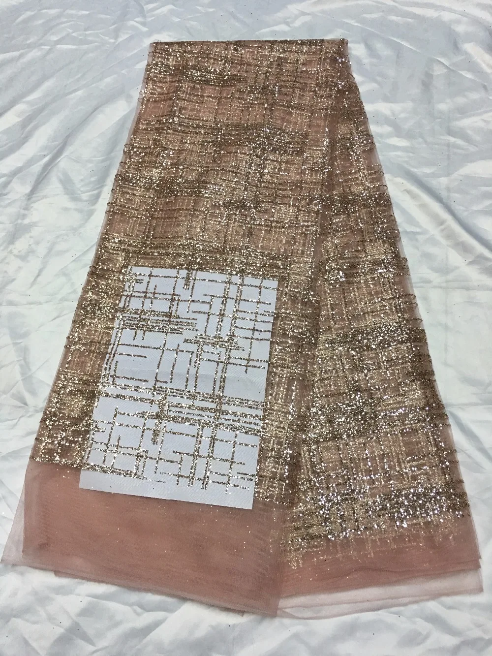 2 krāsu risinājums iedomātā pielīmē drukāt spīguļi, āfrikas, Indijas auduma kleita ar pērlītēm kāzu kleitu JRB-10801 Attēls 1