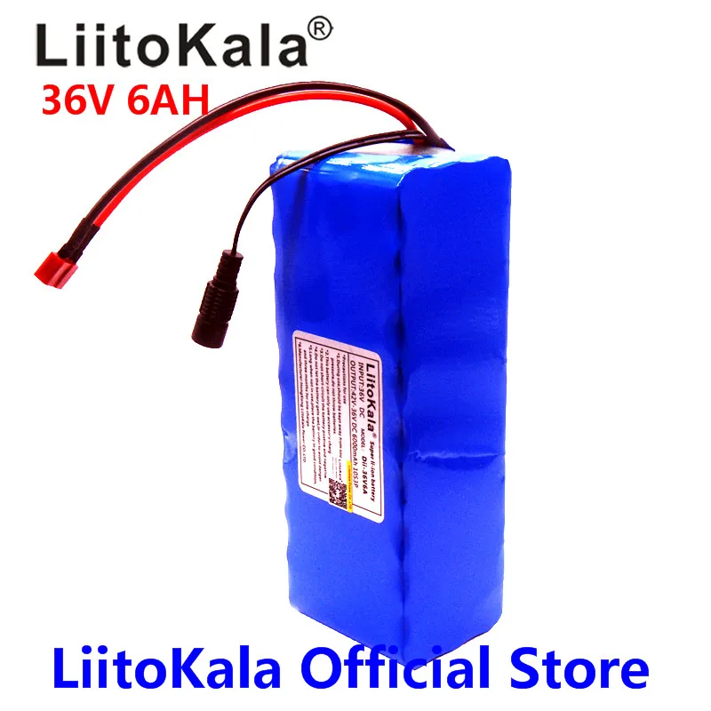 2018 Liitokala 36V 6Ah 18650 Uzlādējams akumulators ,Pārveidots Velosipēdu,Elektrisko transportlīdzekļu Aizsardzību ar PCB + 36V 2A Lādētāju Attēls 2