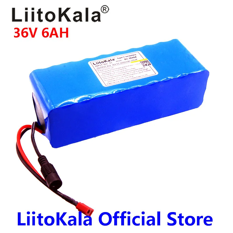 2018 Liitokala 36V 6Ah 18650 Uzlādējams akumulators ,Pārveidots Velosipēdu,Elektrisko transportlīdzekļu Aizsardzību ar PCB + 36V 2A Lādētāju Attēls 3