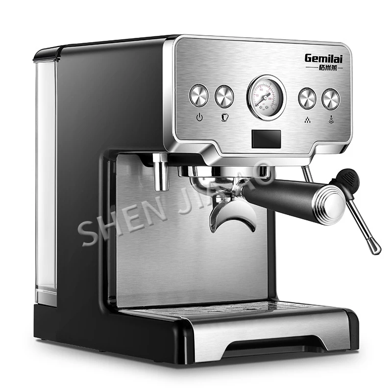 220V Nerūsējošā Tērauda itāļu Kafijas automāts 15bar Espresso Automātu Daļēji automātisku Sūkņa Tipa Kafijas Automāts mājas lietošanai CRM3605 Attēls 1