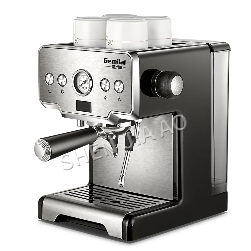 220V Nerūsējošā Tērauda itāļu Kafijas automāts 15bar Espresso Automātu Daļēji automātisku Sūkņa Tipa Kafijas Automāts mājas lietošanai CRM3605 Attēls 2