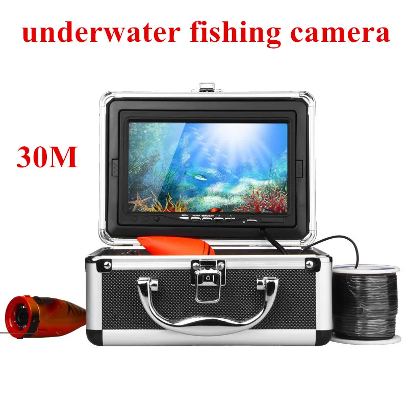 30m Profesionālās Fish Finder Zemūdens Zvejai, Video Kamera Ar 7