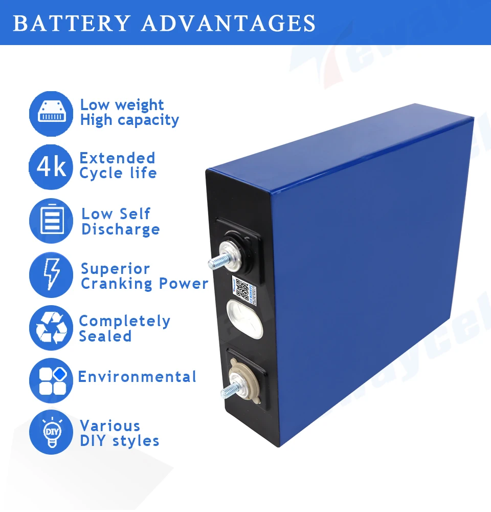 310Ah Lifepo4 Rechargable Battery Pack 3.2 V A Pakāpe Litija Dzelzs Fosfāta Prizmatisks Jaunu LiFePO4 Saules ES un ASV NODOKĻU BRĪVA, Attēls 3