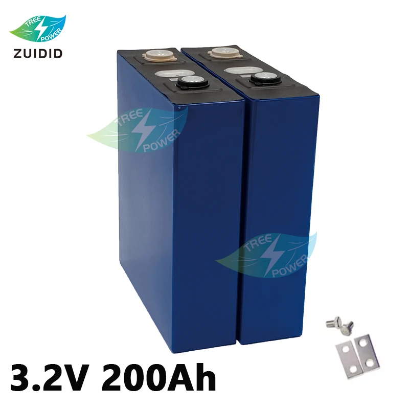 4GAB/Daudz 3.2 V 200Ah lifepo4 Akumulators 12V 200AH 24V 200AH jaunu šūnu Litija Dzelzs Fosfāta saules ES ASV Krievija ātra piegāde Attēls 2