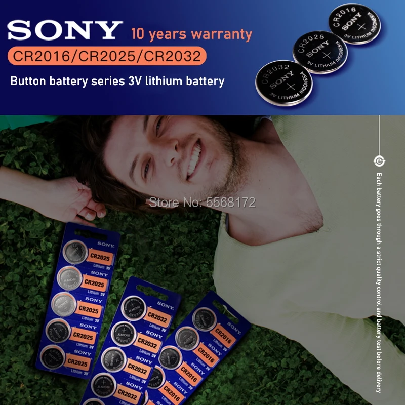 500pcs/Sony daudz Oriģināls CR1620 Poga Šūnu Akumulatoru Skatīties Auto Tālvadības Atslēgu cr 1620 ECR1620 GPCR1620 3 v Litija Bateriju Attēls 1