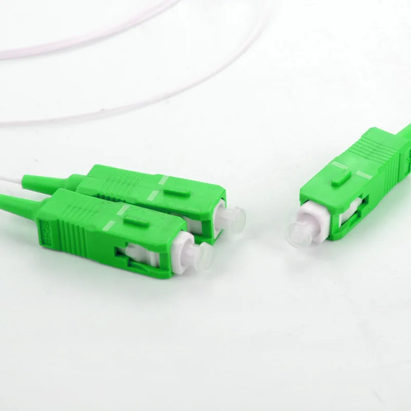50GAB Fiber Optisko Sadalītāja SC APC 1 : 2 Mini tērauda caurule tips 1x2 0.9 mm FBT 10 90 20 80 50 Opitc Sadalītāja rūpnīcas Bezmaksas Piegāde Attēls 3