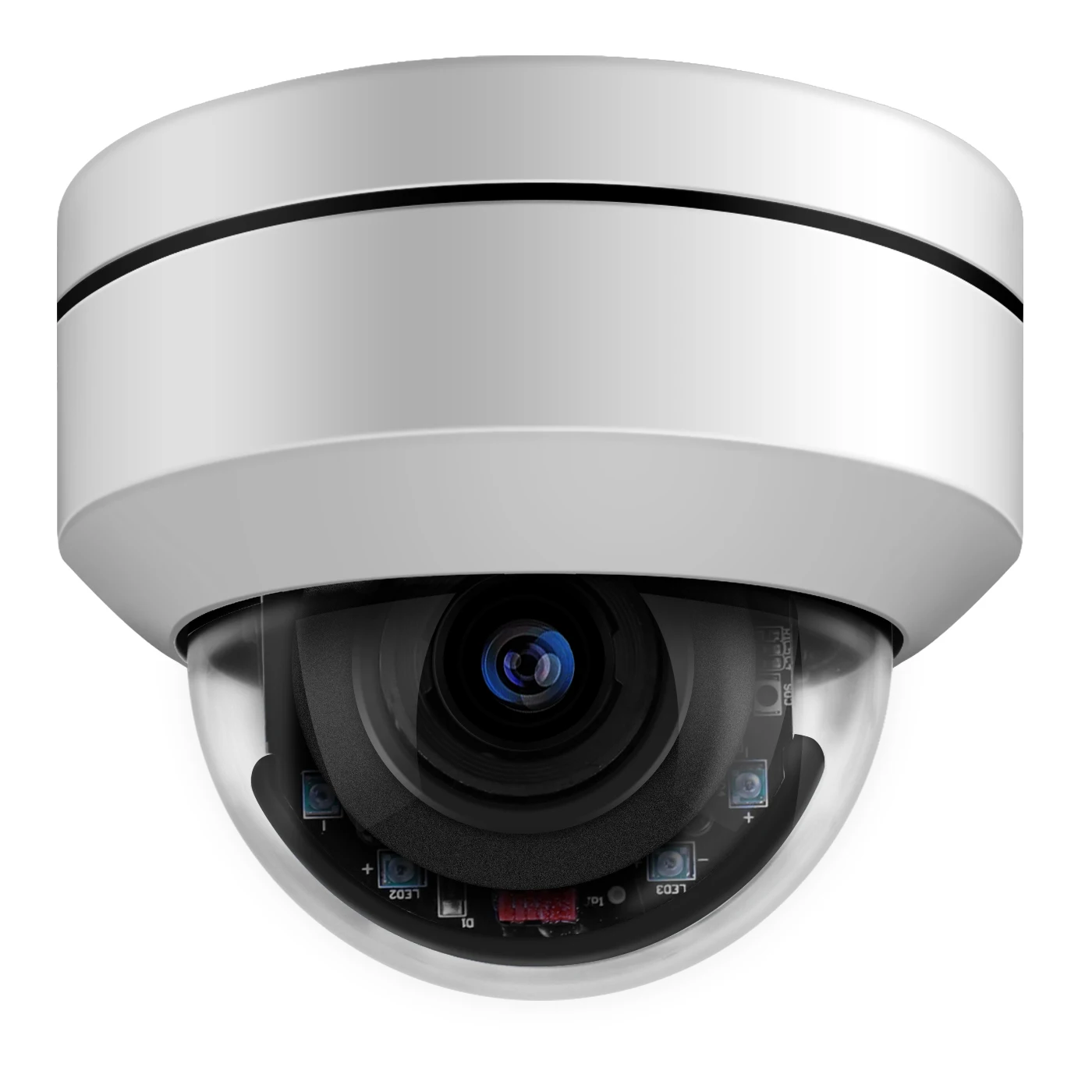 5MP 4X PTZ Ātrums Dome POE IP Kameru no 2,8 mm-12mm Drošības Uzraudzības CCTV IS P2P Plug&Play ar Hikvision 4gab/daudz Attēls 1
