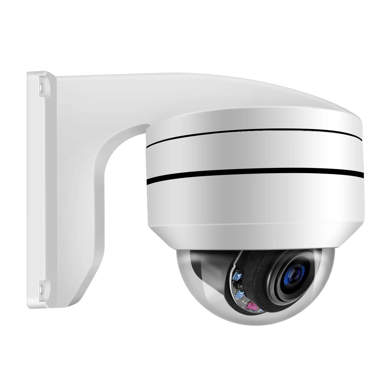 5MP 4X PTZ Ātrums Dome POE IP Kameru no 2,8 mm-12mm Drošības Uzraudzības CCTV IS P2P Plug&Play ar Hikvision 4gab/daudz Attēls 2