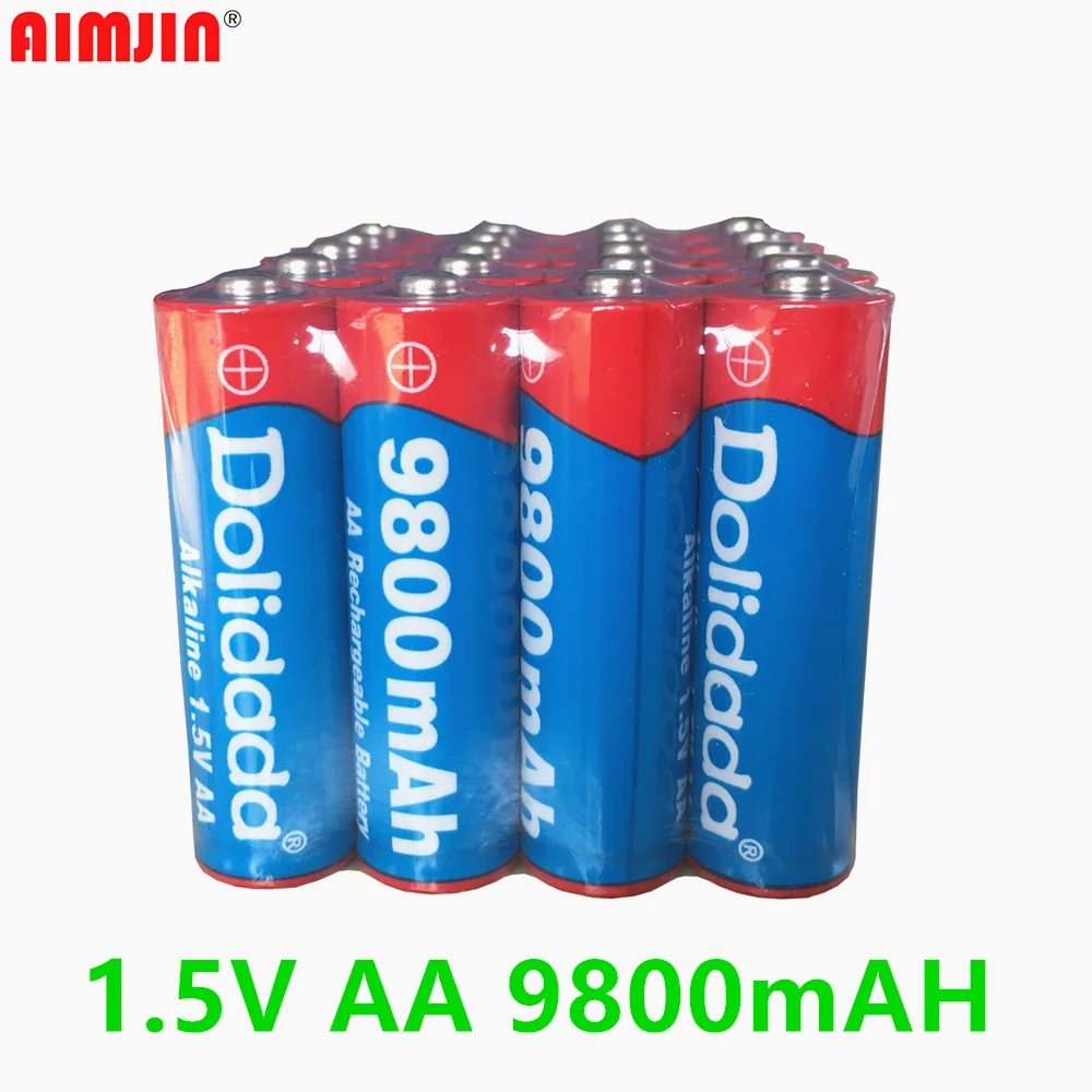 60 GAB AA 9800mAh Uzlādējamās Baterijas 1,5 V Jaunām Sārma Uzlādējams Batery ForElectronic Produktu Bezmaksas Piegāde Attēls 3