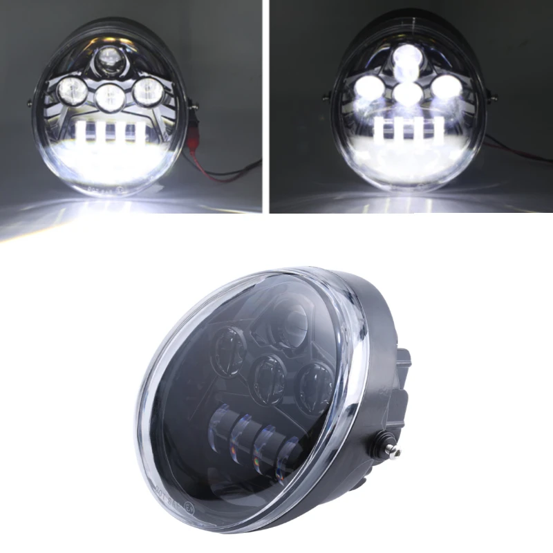 60W Motociklu LED priekšējo Lukturu Dienas Braukšanas Gaismas, Motociklu V Stienis LED priekšējie Lukturi Ovālu priekšējo Lukturu par Vrod VRSC/V-ROD, Attēls 2