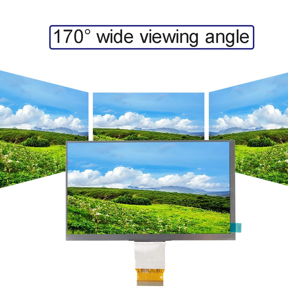 7 collu TFT LCD displejs moduļu komplekts 1024x600 IPS ekrāns ar HD-MI 5V ieejas Jauda saderīgu windows Raspbian linux android Attēls 1