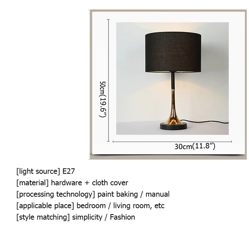 8M Galda Lampas Mūsdienīga Luksusa Dizaina LED Galda Gaismas Dekoratīvās Mājas Attēls 3