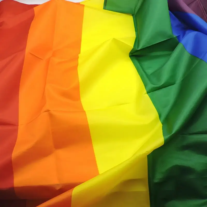 90x150cm Geju Praida Varavīksnes Banner Transpersonu Lesbiešu LGBT Varavīksnes Banner Poliestera Varavīksnes Karogi LX8185 Attēls 2