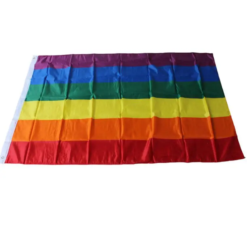 90x150cm Geju Praida Varavīksnes Banner Transpersonu Lesbiešu LGBT Varavīksnes Banner Poliestera Varavīksnes Karogi LX8185 Attēls 3