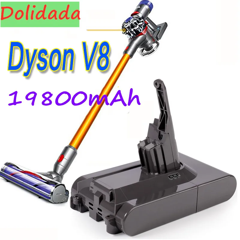 98000mAh 21.6 V Akumulatoru Dyson V8 Akumulatoru Dyson V8 Absolūtais /Mīksts/Dzīvnieku/ Li-ion putekļsūcējs uzlādējams Akumulators Attēls 3