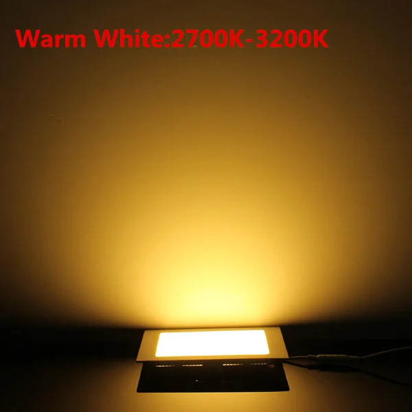 AC 12V/24V 3W-25W Square LED Griestu Gaismas Padziļinājums, Virtuves, Vannas istabas Lampas LED Down gaismas Silts Balts/Balts +Vadītāja Attēls 2