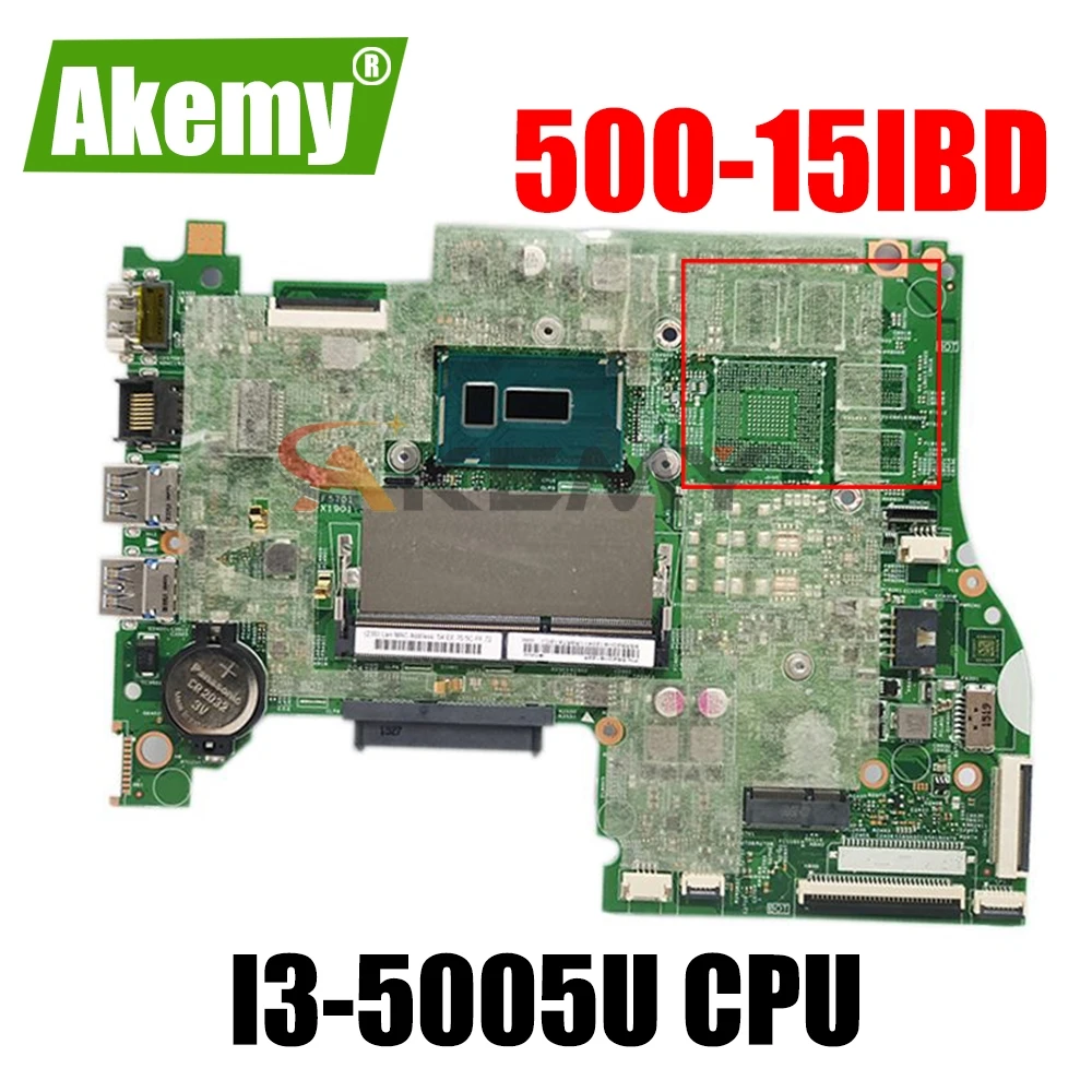Akemy LT41 MB 14217-1M Laotop motherboard Lenovo JOGAS 500-15IBD FLEX3-1570 (15 collas) sākotnējā mainboard I3-5005U GM Attēls 5