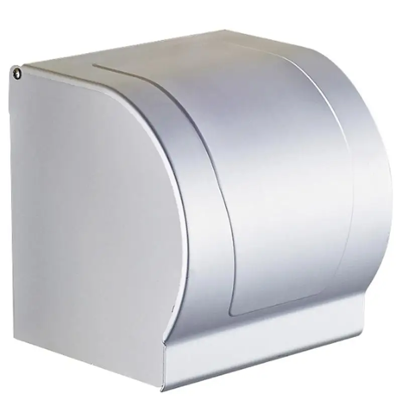 Alumīnija perforēts tualetes papīra turētājs, tualetes papīra kasete tualetes audu lodziņā tualetes ruļļa turētājs roku higiēnas renes ūdensizturīgs Attēls 2