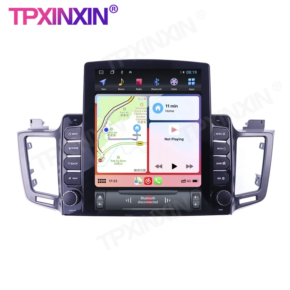 Android 10 6G+128GB Toyota RAV4 2012 - 2018 Auto Radio Multimediju Atskaņotājs IPS skārienjutīgais Ekrāns, Stereo Uztvērēju GPS Navigācijas Attēls 2