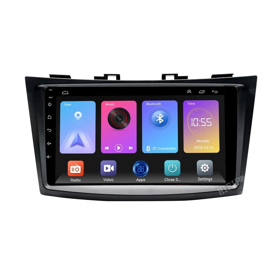 Android 10 Auto Multimedia Player Suzuki Swift 4 2011-Radio Auto Stereo 2DIN GPS Navi Video 4G WIFI DSP FM SWC Bluetooth Attēls 2