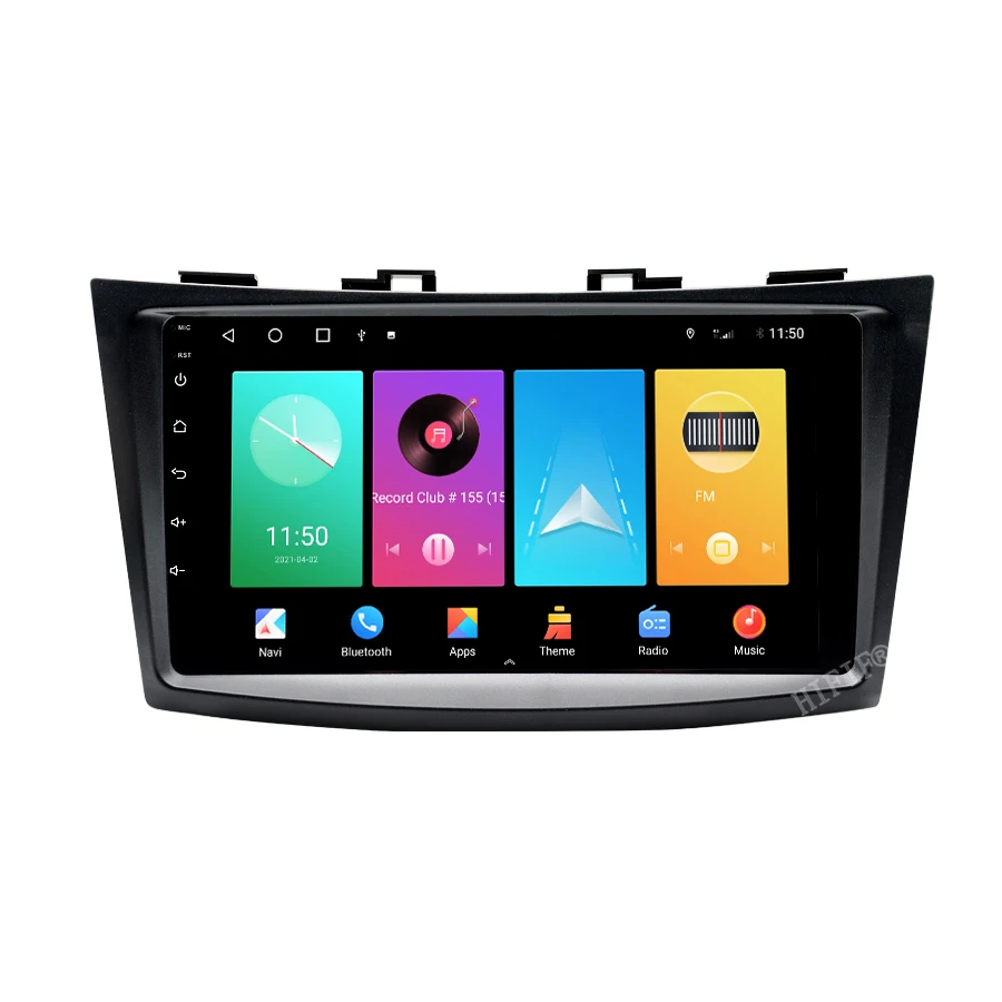 Android 10 Auto Multimedia Player Suzuki Swift 4 2011-Radio Auto Stereo 2DIN GPS Navi Video 4G WIFI DSP FM SWC Bluetooth Attēls 4