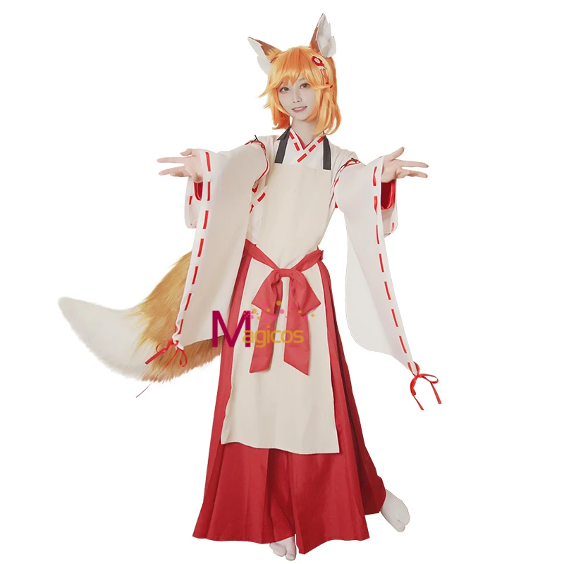 Anime, Noderīgu Fox Senko-san Sewayaki Kitsune nav Senko san Cosplay Kostīmu Holloween Pasūtījuma izgatavotu Tērpus Sievietēm Attēls 2