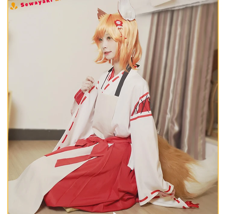 Anime, Noderīgu Fox Senko-san Sewayaki Kitsune nav Senko san Cosplay Kostīmu Holloween Pasūtījuma izgatavotu Tērpus Sievietēm Attēls 4