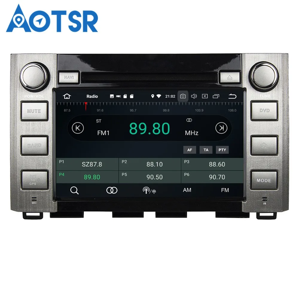 Aotsr Android 8.0/7.1 GPS navigācijas Auto DVD Atskaņotājs Sequoia /Tundra 14-16 multivides radio diktofonu 4GB+2GB 32GB+16GB Attēls 3