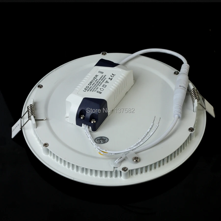 Aptumšojami LED Griestu Downlight 6W 9W 12W 15W padziļinājums, led panelis gaismas, kopā ar vadītāju AC85-265V Silts Balts/Auksti Balta DHL/Fedex Bezmaksas Attēls 5