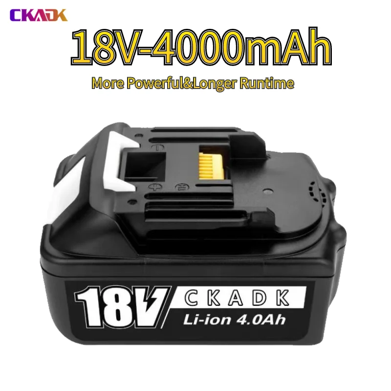 Ar Lādētāju BL1860 Uzlādējams Batteries18V 6000mAh Litija Jonu lai 18v, Makita Akumulatoru, 6Ah BL1840 BL1850 BL1830 BL1860B LXT400 Attēls 1