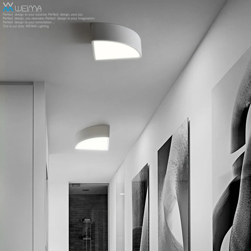 Atmosfēras dzīvojamās istabas apgaismojums ģeometrija griestu apgaismojums personalizētu balkons mūsdienu minimālisma LED guļamistaba eju Attēls 1