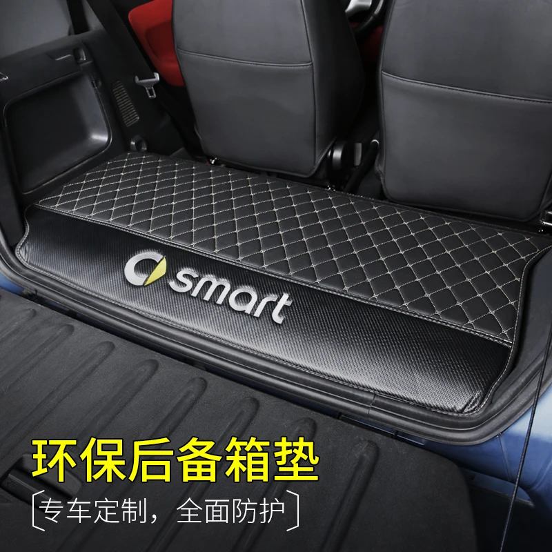 Augstas kvalitātes ABS plastmasas 3D ūdensizturīgs un anti-netīri auto bagāžnieka paklājiņš modificēto boot mat Mercedes Smart Fortwo 2009. -.gadam Attēls 4