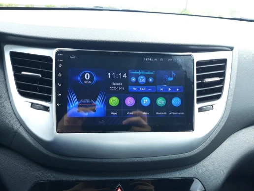Auto Stereo 2 Din Android Autoradio Par Hyundai Tucson, IX35 - 2018 Radio Uztvērējs GPS Navigator Multimediju DVD Atskaņotājs Vienības Attēls 2
