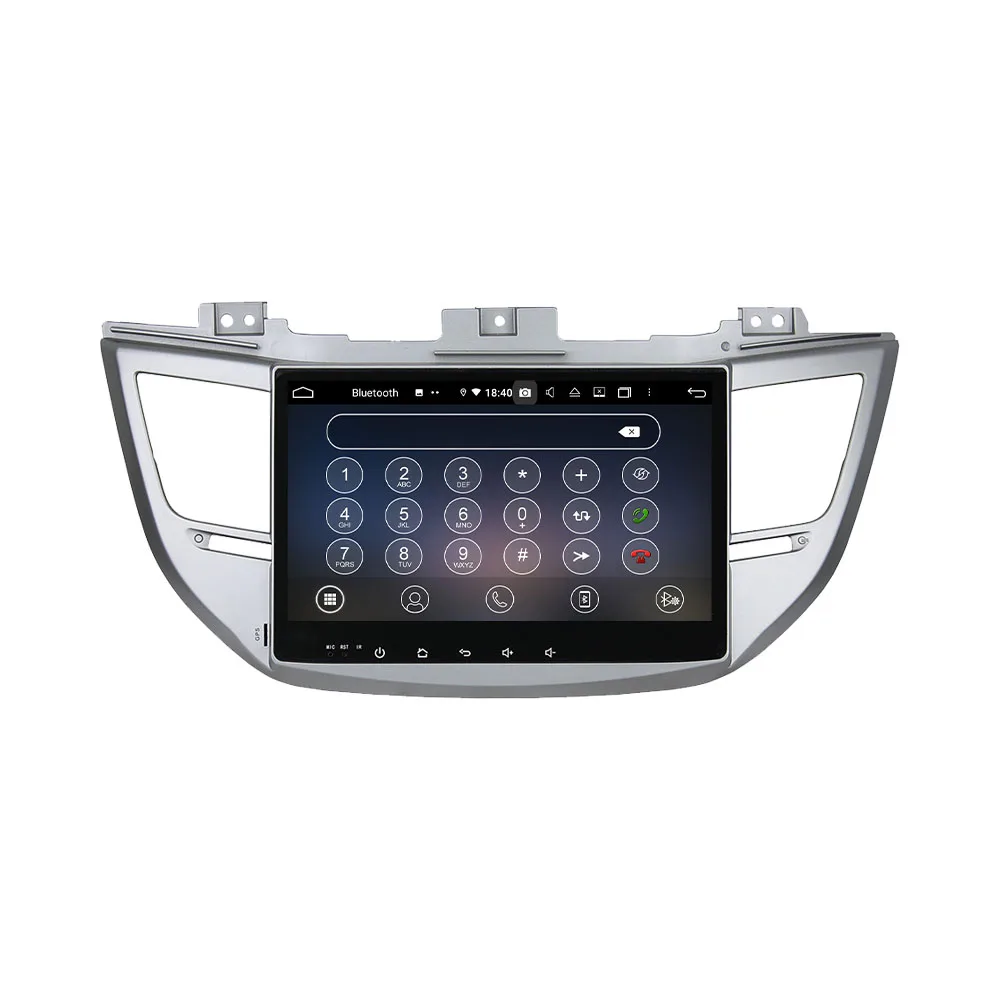 Auto Stereo 2 Din Android Autoradio Par Hyundai Tucson, IX35 - 2018 Radio Uztvērējs GPS Navigator Multimediju DVD Atskaņotājs Vienības Attēls 3