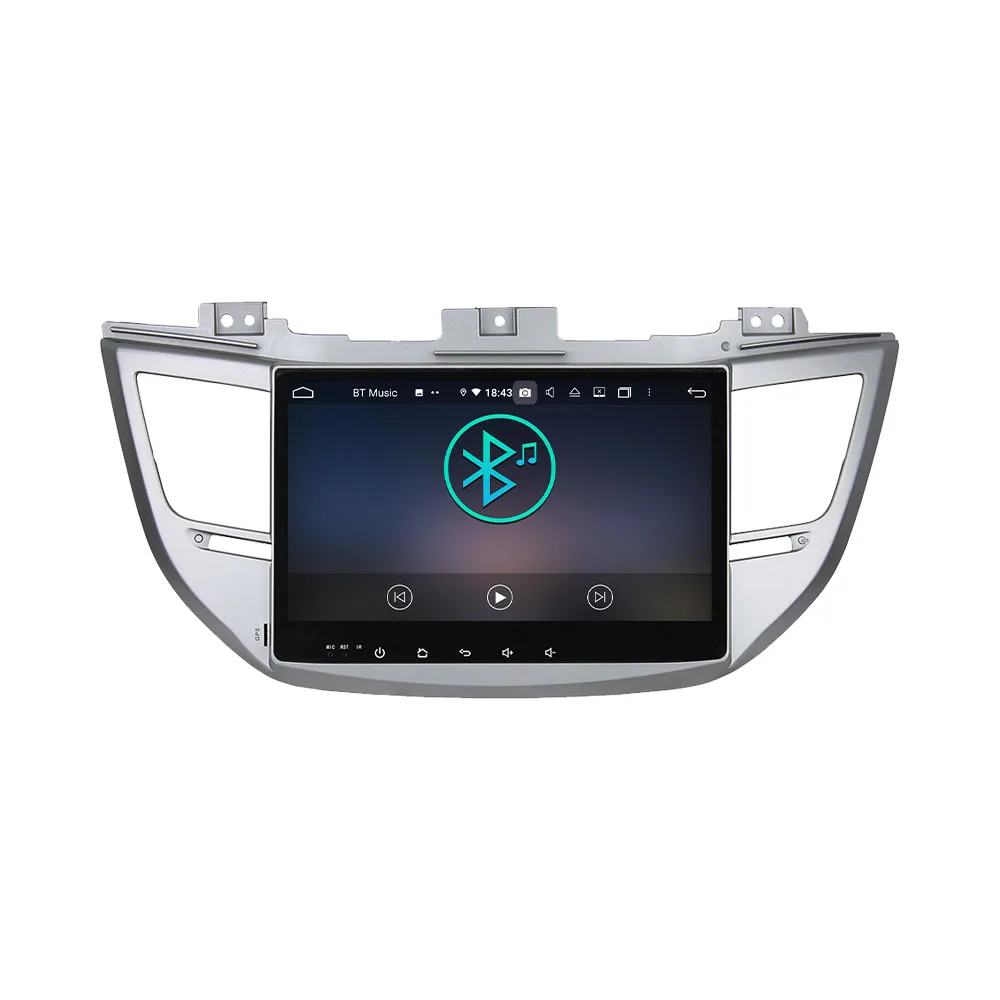 Auto Stereo 2 Din Android Autoradio Par Hyundai Tucson, IX35 - 2018 Radio Uztvērējs GPS Navigator Multimediju DVD Atskaņotājs Vienības Attēls 4