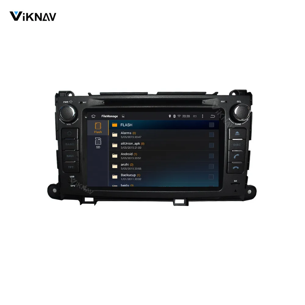 Auto stereo 2 din android multimediju atskaņotāju TOYOTA Sienna XL30 2013+ auto stereo autoradio auto audio GPS navigācija Attēls 3