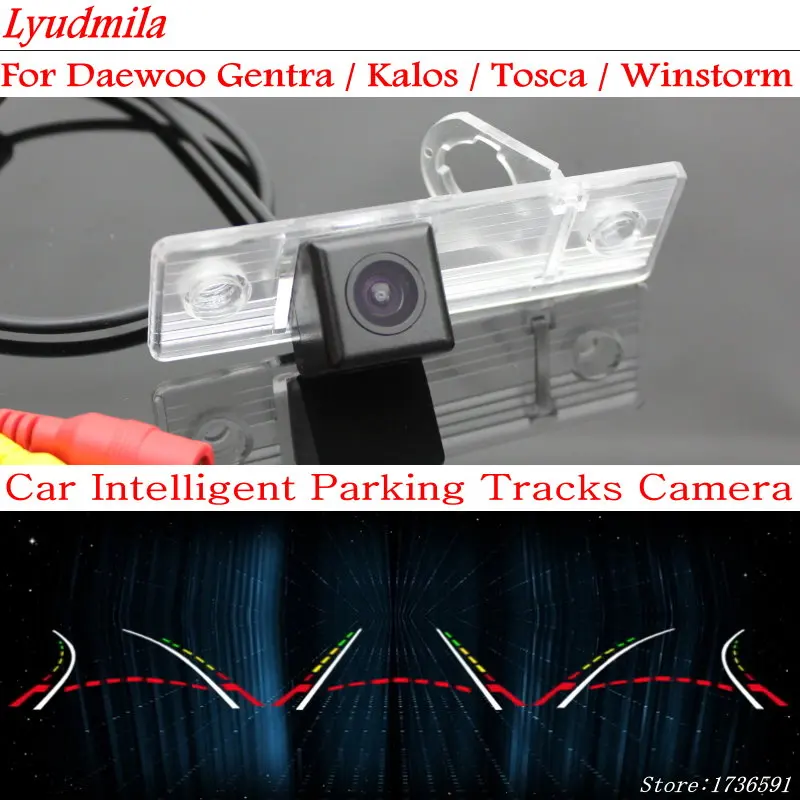 Auto Trajektoriju Fotokameras, PAR Daewoo Gentra / Kalos /, kad viņai / Winstorm HD Atpakaļskata Atpakaļgaitas Kameru, Inteliģento Dinamisku Autostāvvieta Līnijas Attēls 2