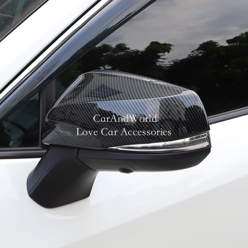 Automašīnu Durvju Atpakaļskata Spoguļa Rāmja Vāks Atpakaļskata Lampas Apdares Toyota Sienna XL40 2021-2022 Oglekļa Šķiedras Apdare Piederumi Attēls 4