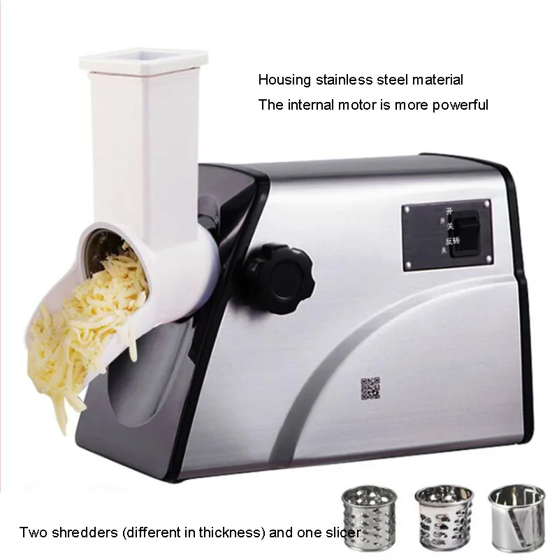 Automātiskā siera smalcinātājs elektrisko mājsaimniecības un komerciālās smalcinātājs, multi-function dārzeņu griezējs Attēls 3