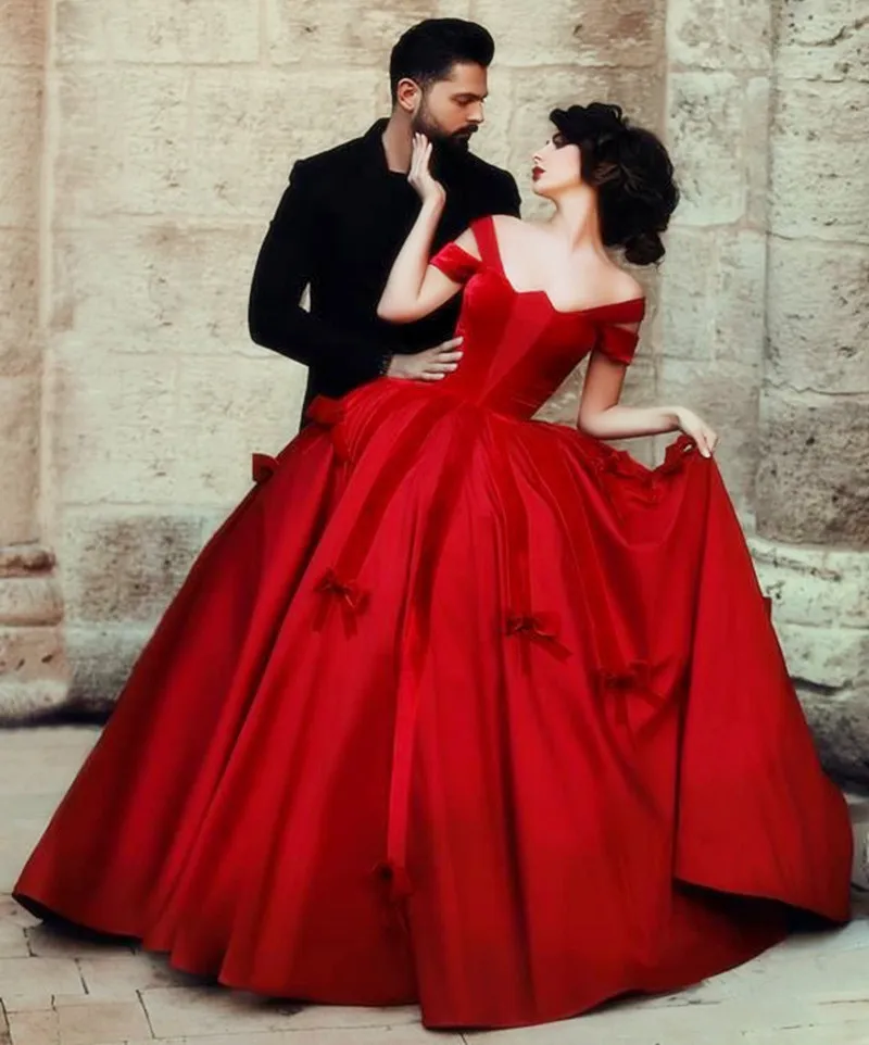 Bezmaksas piegāde 2019 jauna Eleganta Sarkano Loku Drēbes De Mariage Bumbu Kleita Romantisks Vintage Vestido De Noiva māte no līgavas kleitas Attēls 2