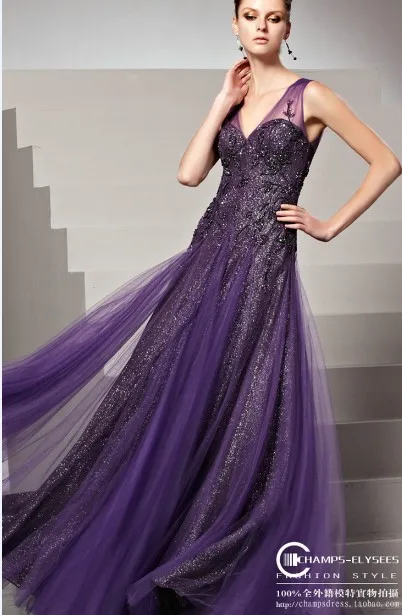 Bezmaksas piegāde jaunu modes 2019 vestidos de festa gadījuma ilgi oficiālu fāzēm, violeta frēzēšana elegants māte no līgavas Kleitas Attēls 4